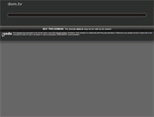 Tablet Screenshot of dom.tv
